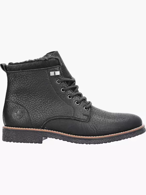 Rieker Herren Schnürstiefel in schwarz