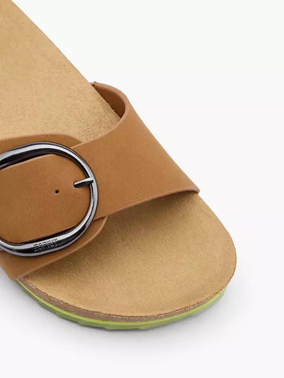 ESPRIT Pantolette in cognac