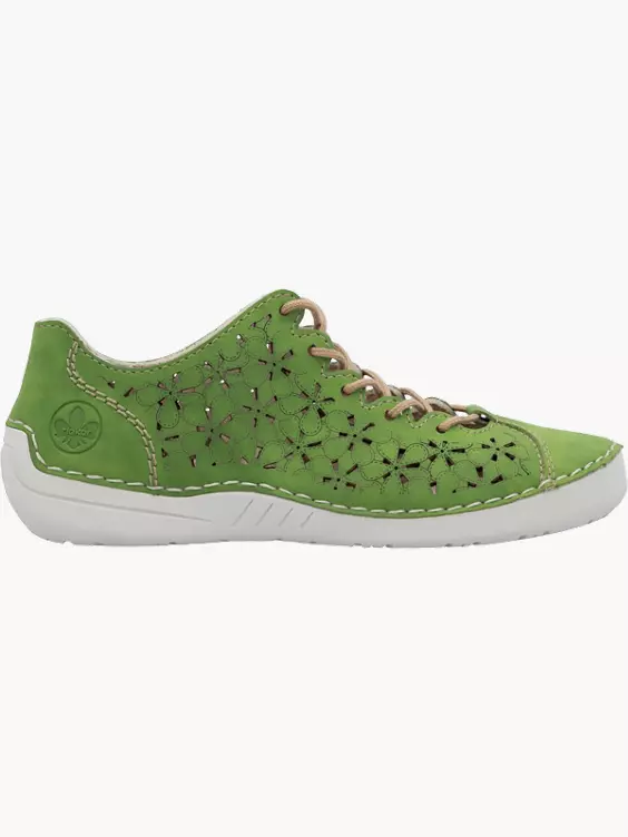 Rieker Damen Schnürschuhe in grün