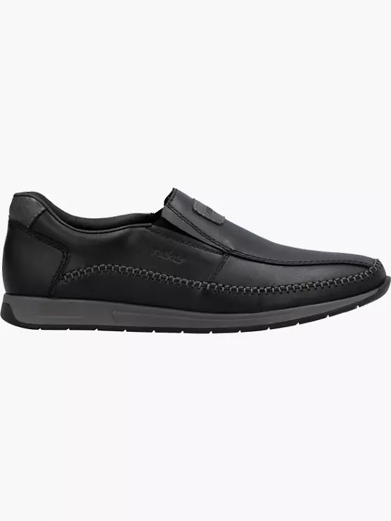 Rieker Herren Slipper in schwarz