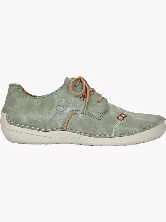 Rieker Damen Schnürschuhe in grün