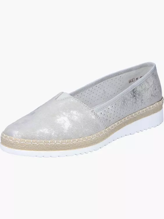 Rieker Damen Ballerinas in silber