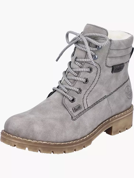 Rieker Damen Schnürstiefel in grau