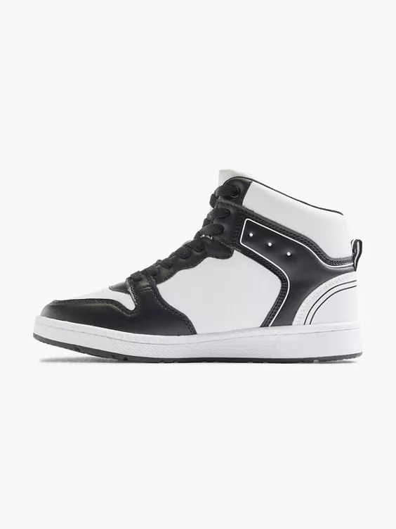 Graceland Hoher Sneaker in schwarz