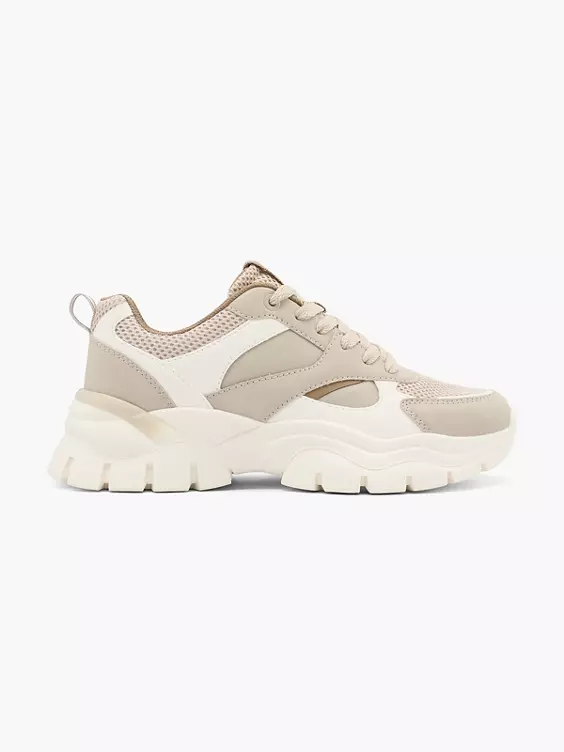 Graceland Chunky Sneaker in beige