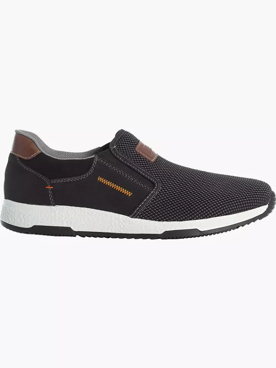 Rieker Herren Slipper in schwarz