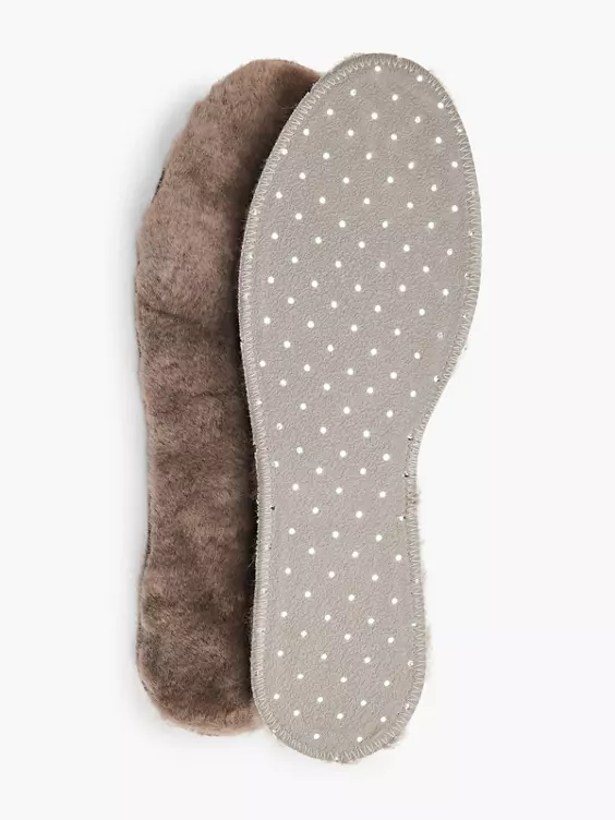 DEICHMANN Echt Lammfell Sohle Gr. 37 - 44 in braun