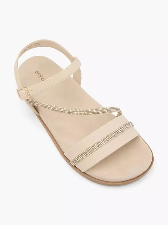 Graceland Sandale in beige