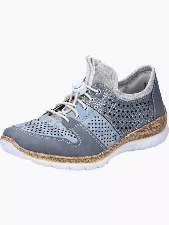 Rieker Damen Slipper in blau