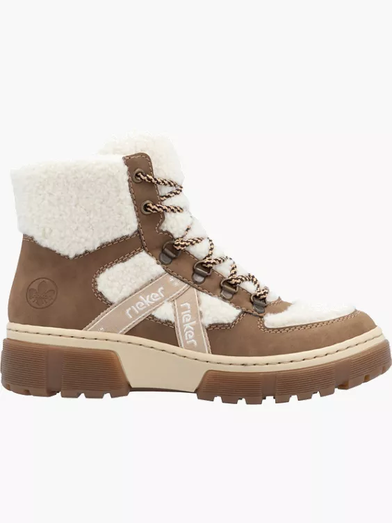 Rieker Damen Schnürstiefel in braun