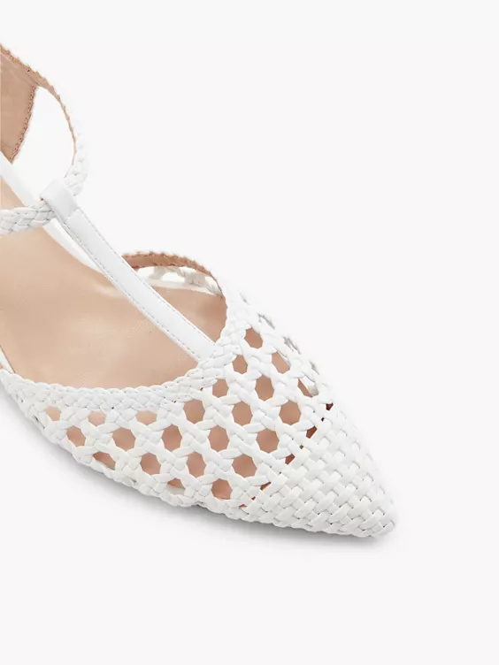 Catwalk Slingpumps in weiß