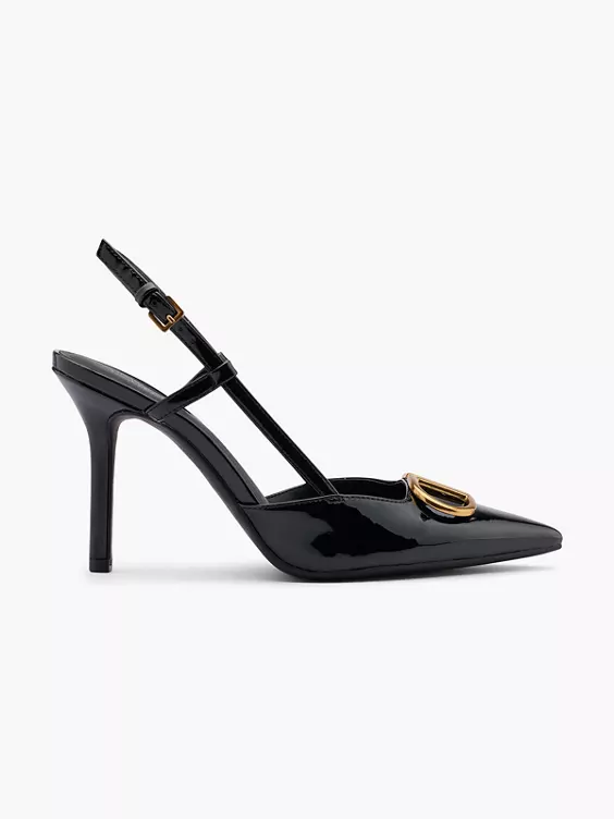 Graceland Slingpumps in schwarz
