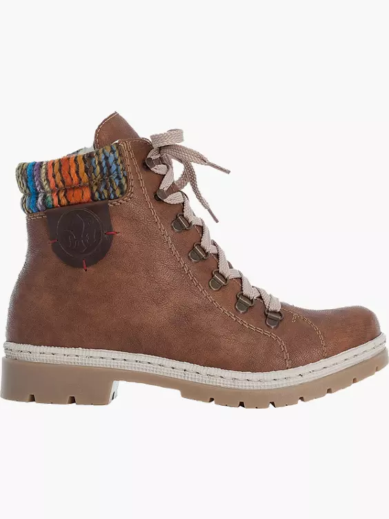 Rieker Damen Schnürstiefel in braun