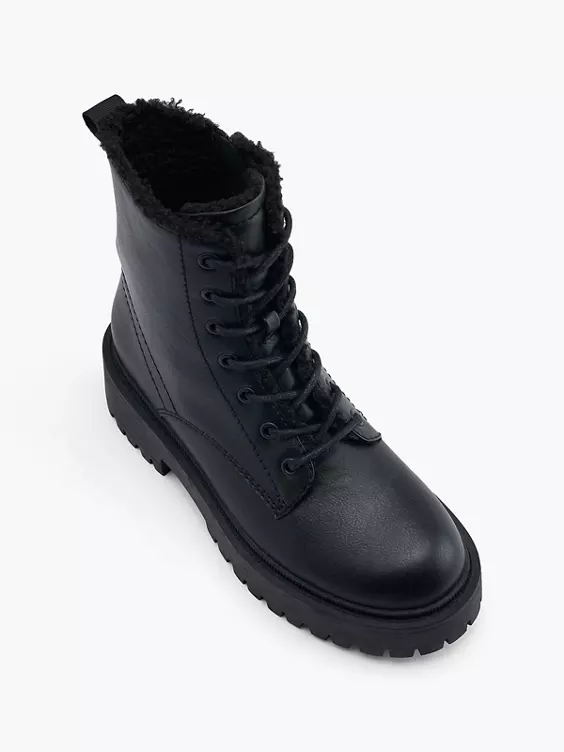 Catwalk Schnürboots in schwarz