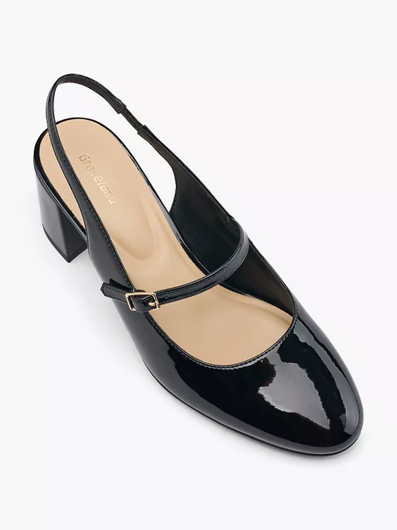 Graceland Slingpumps in schwarz