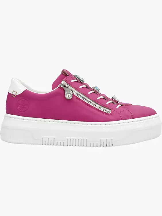 Rieker Damen Sneaker Low in rosa
