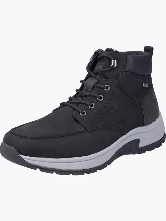 Rieker Herren Schnürstiefel in schwarz
