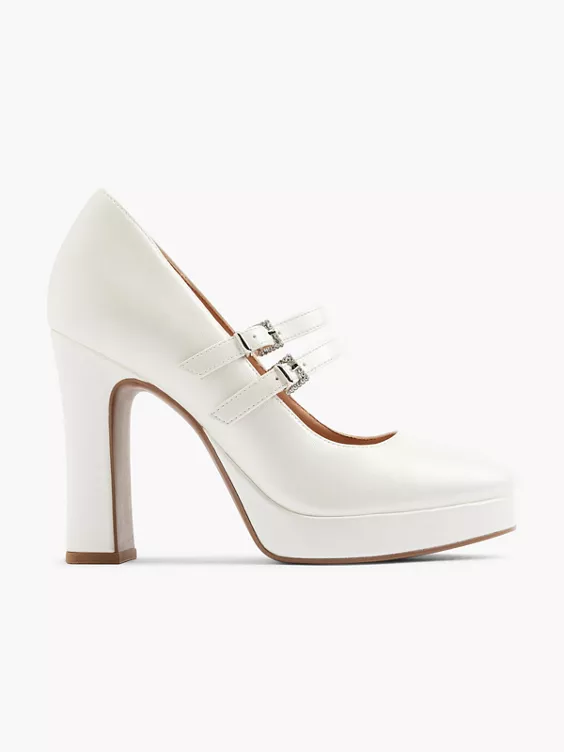 Catwalk Mary Jane Pumps in weiß