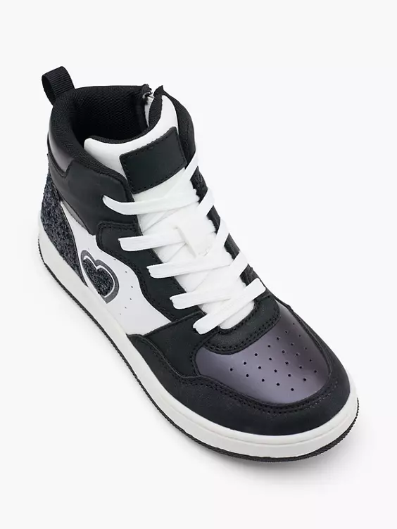 Graceland Hoher Sneaker in schwarz