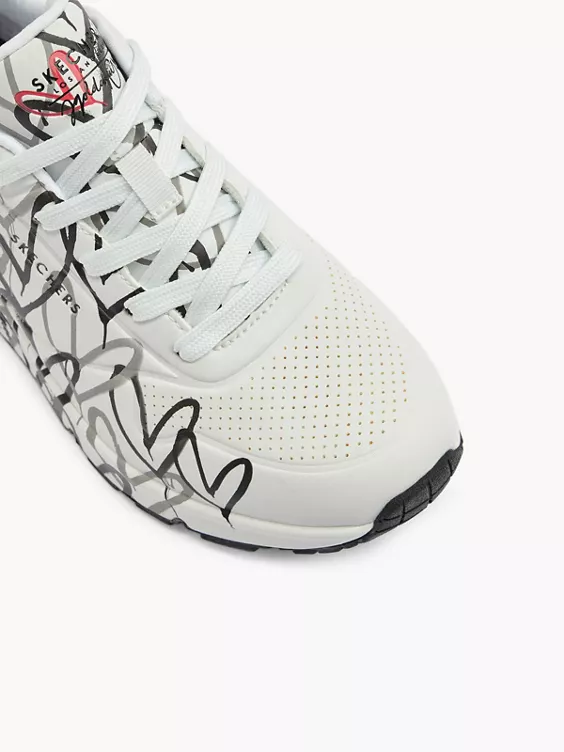 Skechers Chunky Sneaker UNO - SPREAD THE LOVE in weiß