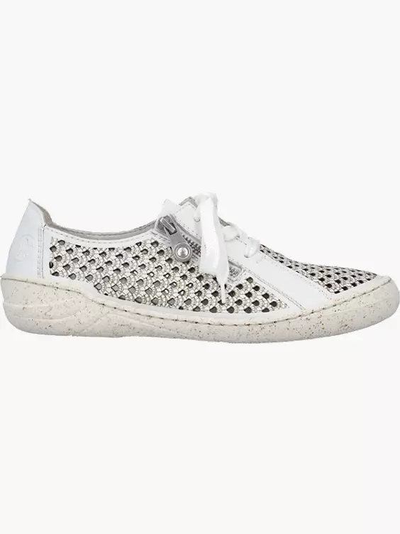 Rieker Damen Schnürschuhe in weiß