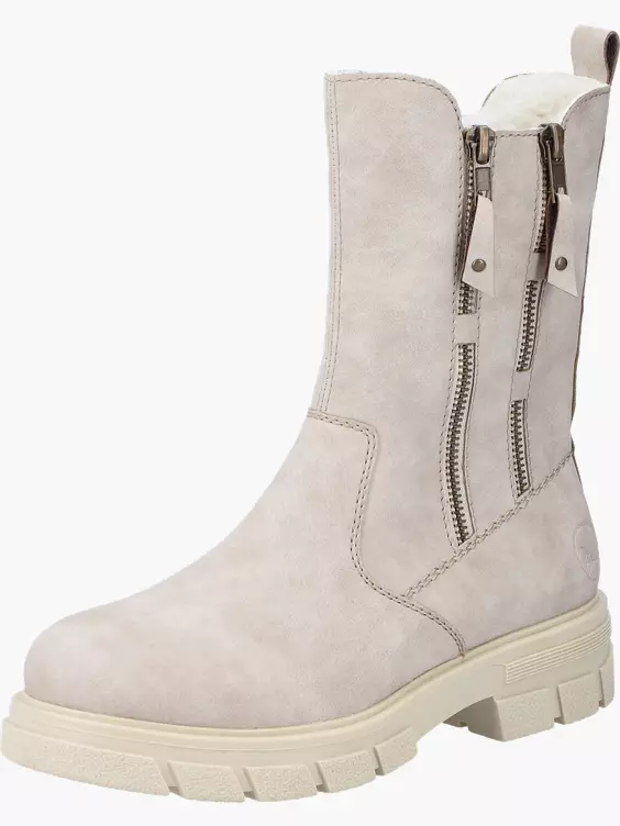 Rieker Damen Biker Boots in beige