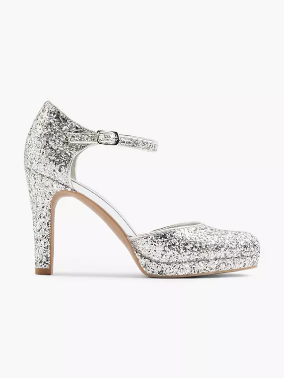 Catwalk Spangenpumps in silber