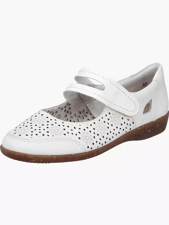 Rieker Damen Slipper in weiß