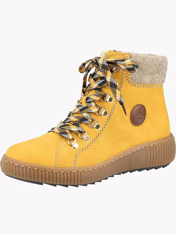 Rieker Damen Schnürstiefel in gelb