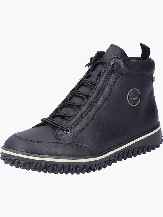 Rieker Damen Schnürstiefel in schwarz
