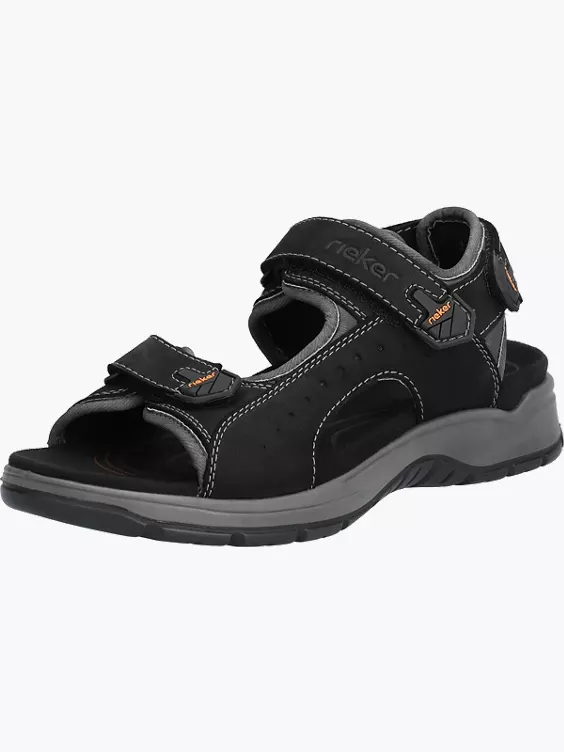 Rieker Herren Trekkingsandalen in schwarz