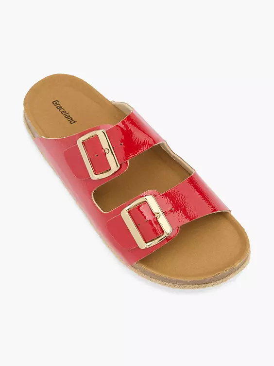 Graceland Pantolette in rot