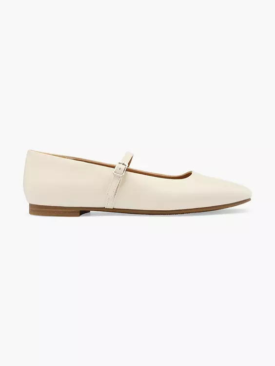 Graceland Mary Jane Ballerina in beige