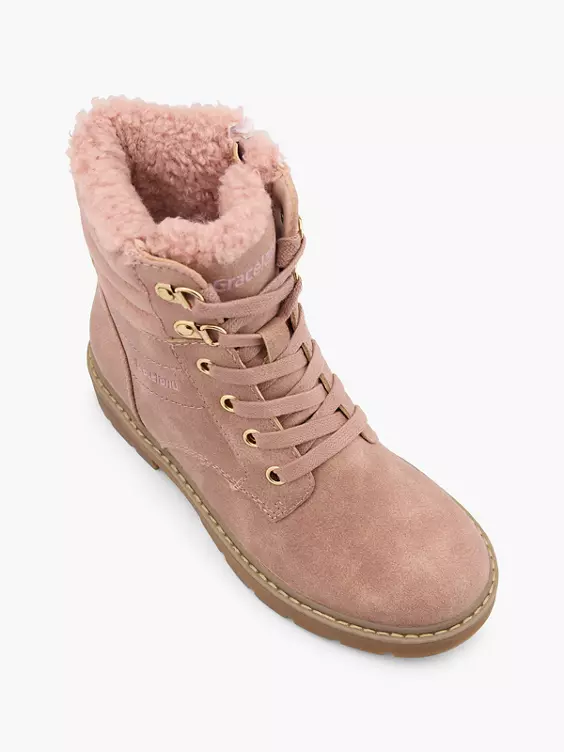 Graceland Schnürboots in pink