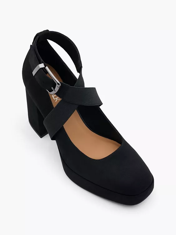 Catwalk Spangenpumps in schwarz