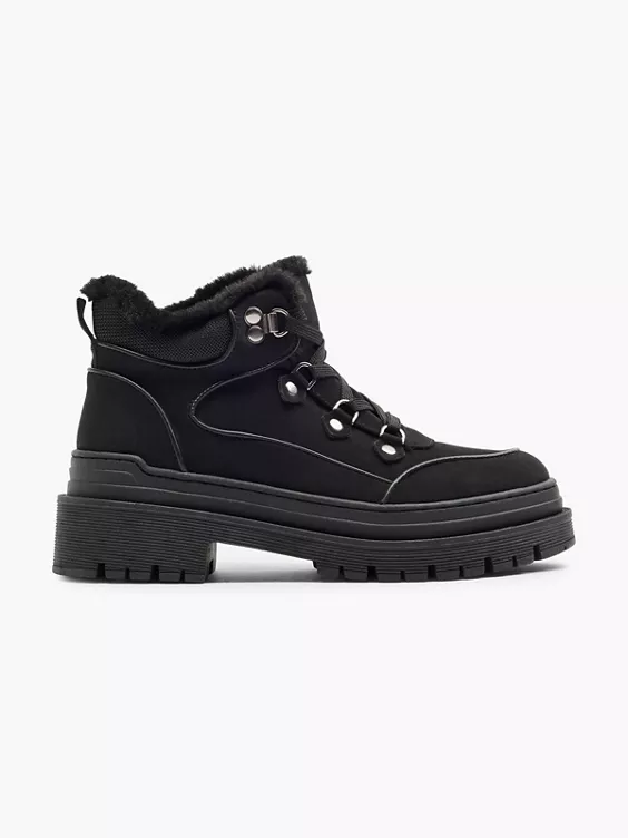 Catwalk Schnürboots in schwarz