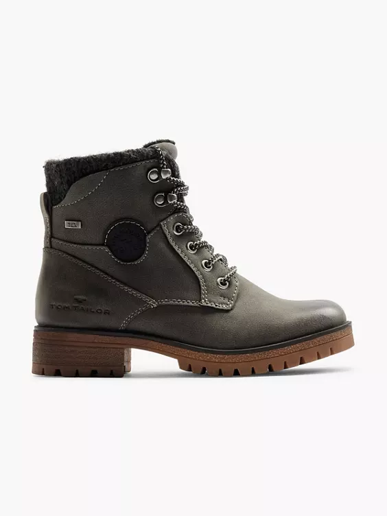 TOM TAILOR Schnürboots in grau
