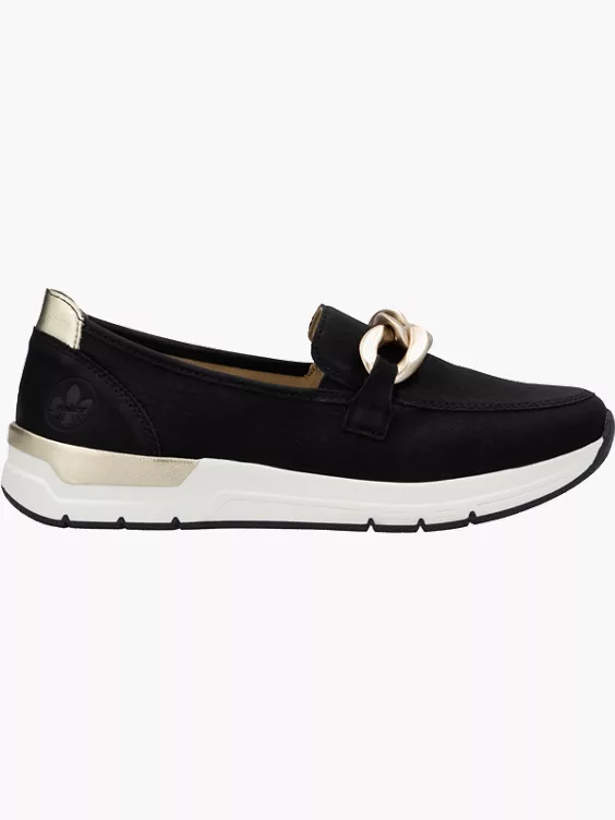 Rieker Damen Loafer in schwarz