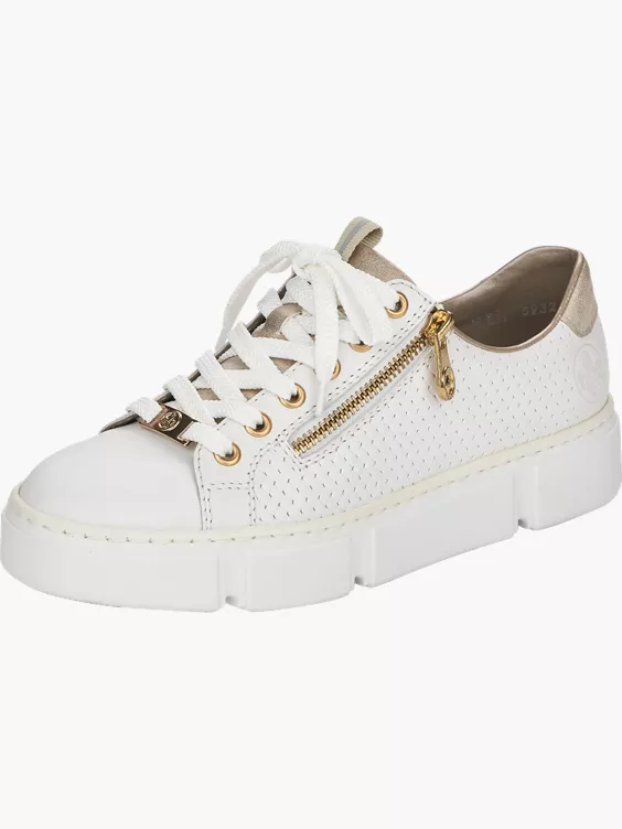 Rieker Damen Sneaker Low in weiß