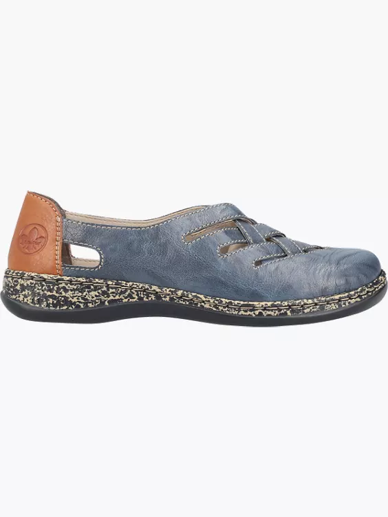 Rieker Damen Slipper in blau