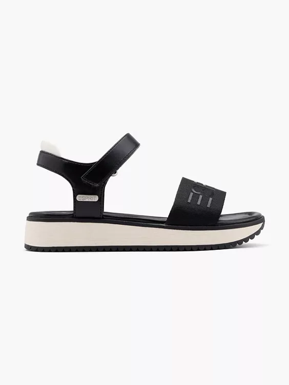 ESPRIT Sandale in schwarz