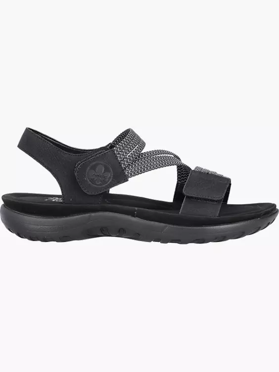 Rieker Damen Riemchensandalen in schwarz