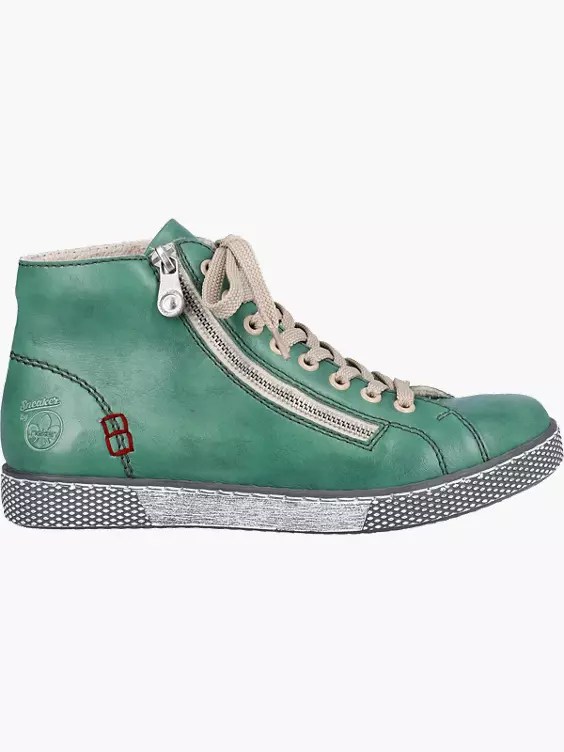 Rieker Damen Schnürschuhe in grün