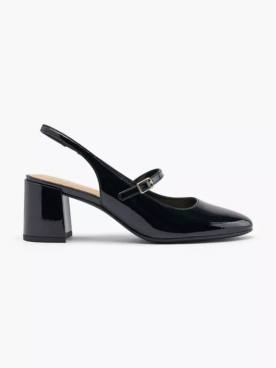 Graceland Slingpumps in schwarz