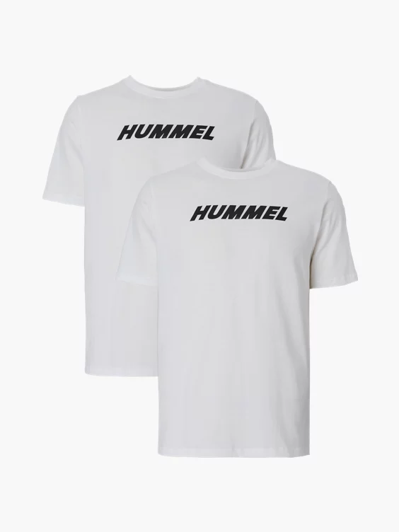 hummel 2er Pack T-Shirts in weiß