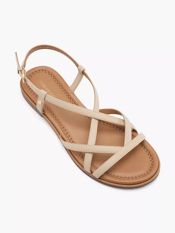 Graceland Sandale in beige