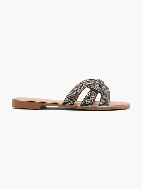 Catwalk Pantolette in schwarz