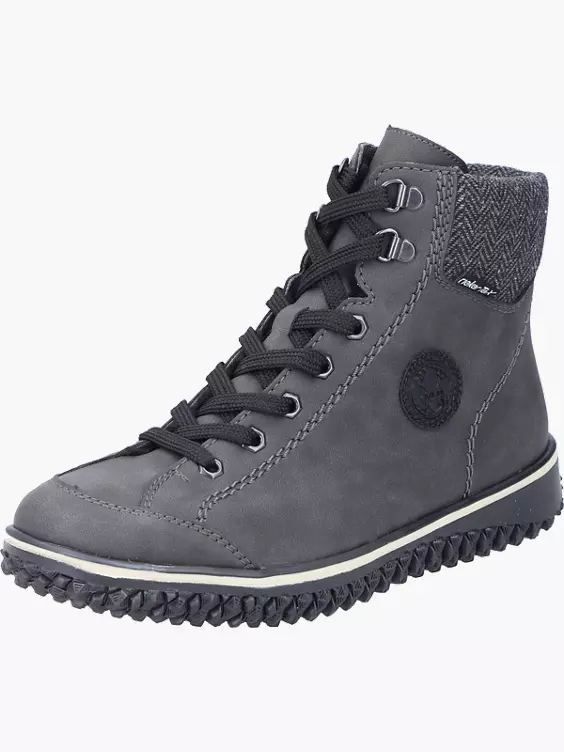 Rieker Damen Schnürstiefel in grau