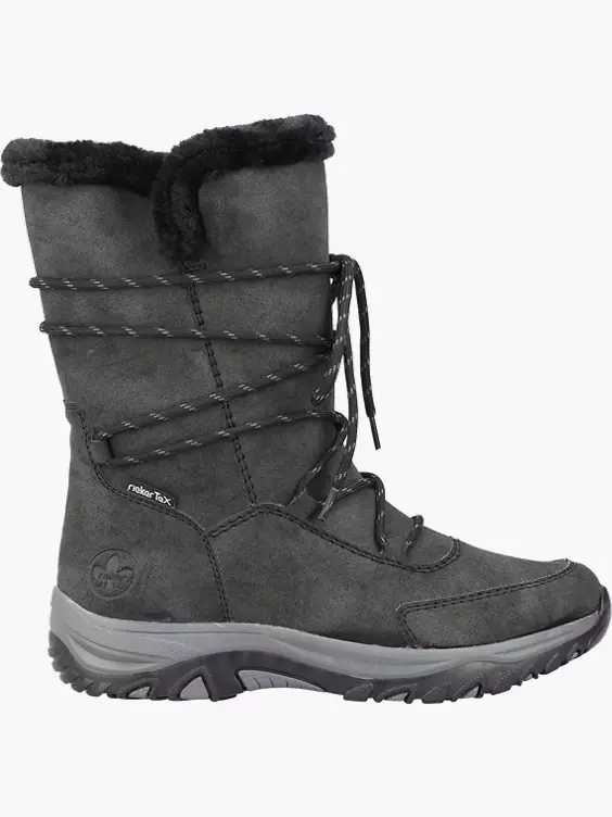 Rieker Damen Schnürstiefel in grau