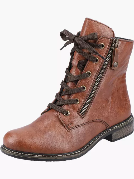 Rieker Damen Schnürstiefel in braun